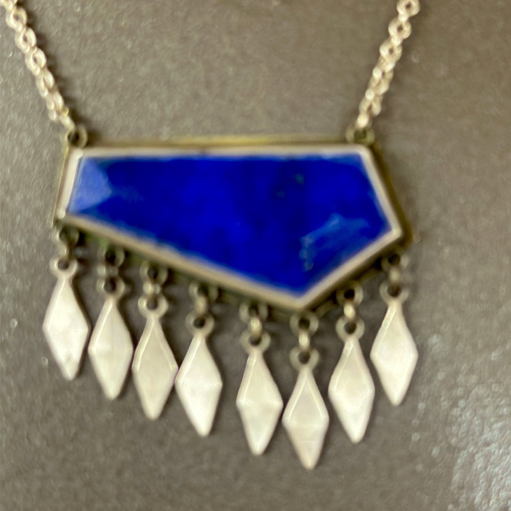 “Coastal Blues” Necklace by Ananda Khalsa. New in box from Sundance. - Picture 9 of 9